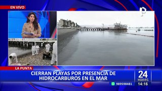 Callao: cierran playa de La Punta por presencia de hidrocarburos en el mar