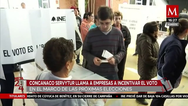 Empresas y establecimientos darán descuentos a quienes voten; informó la Concanaco Servytur
