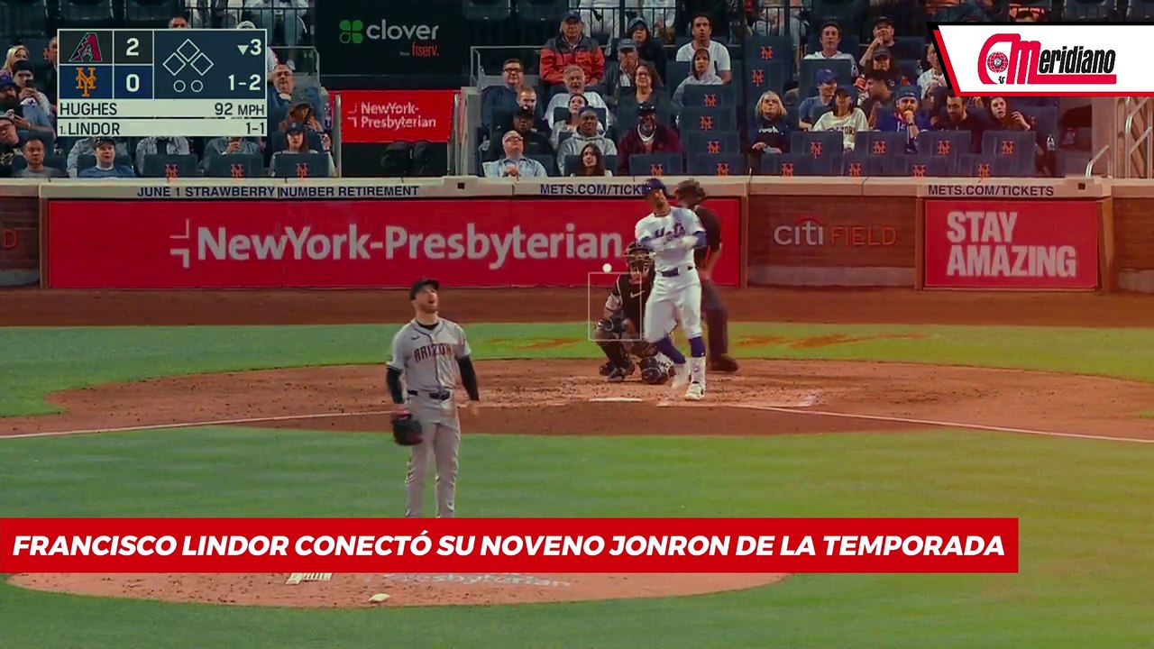 ¡Francisco Lindor conectó su noveno jonrón de la temporada!