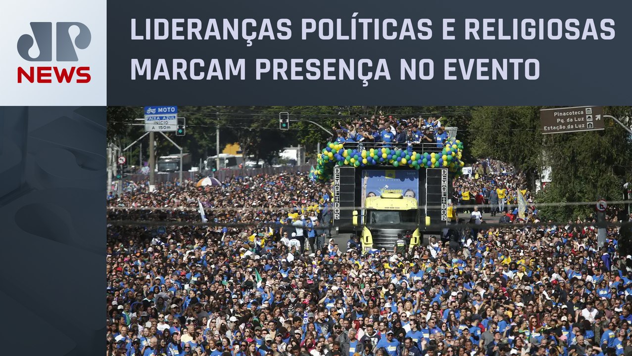 Marcha para Jesus em SP reúne milhares de pessoas