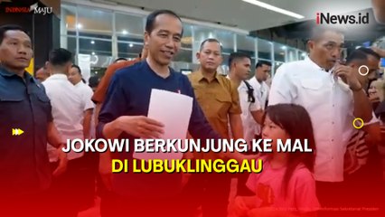 Berkunjung ke Mal di Lubuklinggau, Warga Rela Berdesakkan untuk Foto Bersama Jokowi
