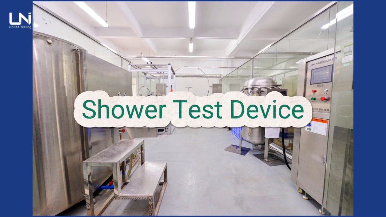 Shower test device