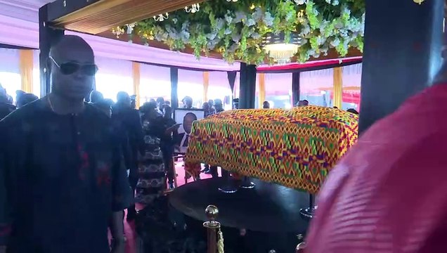 Cérémonie traditionnelle d'hommage à Henri Konan Bédié