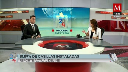INE reporta 81.89% de casillas instaladas en todo el país