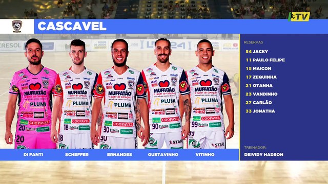 Praia Clube vence Cascavel Futsal por 4 a 2, pela Liga Nacional de Futsal