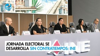 Jornada electoral se desarrolla sin contratiempos: INE