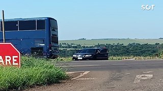 Ônibus é assaltado na BR-369, próximo ao Trevo Cataratas em Cascavel