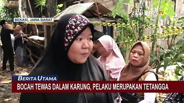 Bocah Tewas dalam Karung di Galian Pompa Air, Ternyata Pelaku Merupakan Tetangga Korban!