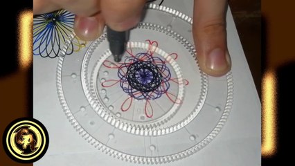  DIBUJANDO con un espirógrafo circular  (Video 1)
