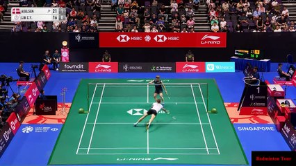 Viktor Axelsen (DEN) [1] vs. Lin (TPE) |Highlights| |Round 16| KFF Singapore Badminton Open 2024