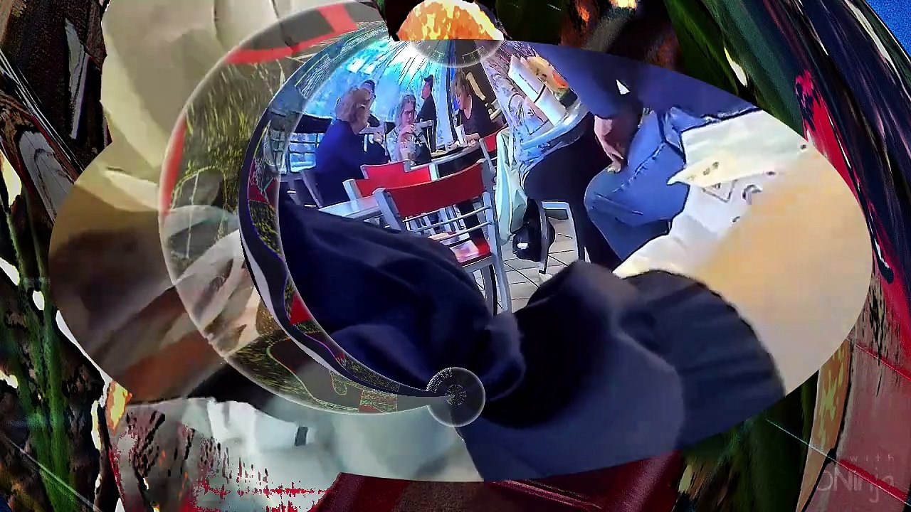 At Burger King and then driving home in 360 degrees l Cyberlink.compressed