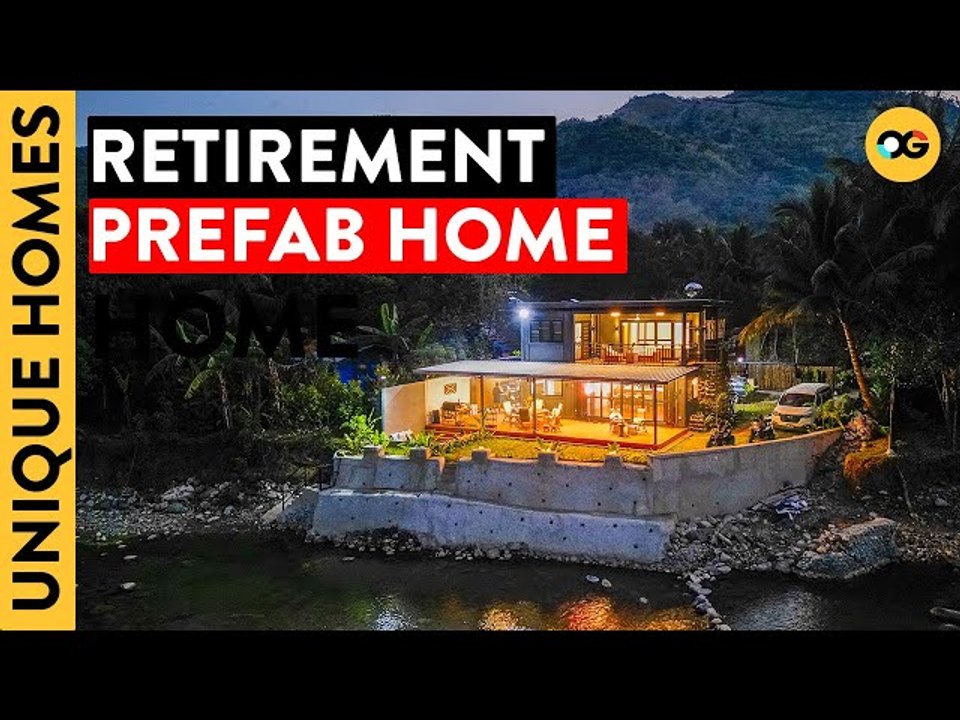 Retire in Peaceful Serenity: Container Prefab Home by the River