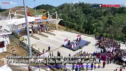 Telan Anggaran Rp 4,8 Triliun, Jokowi Resmikan Jalan Tol Pekanbaru-Padang Ruas Bangkinang-Pangkalan