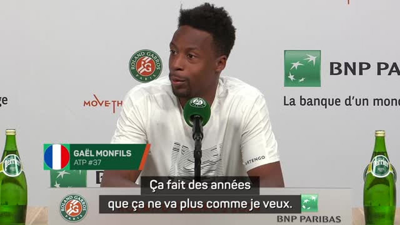 Roland-Garros - Monfils : "Ça fait des années que ça ne va plus comme je veux"