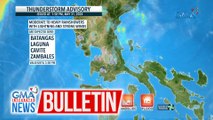 Thunderstorm advisory issued at 1:58PM, May 31, 2024 | GMA Integrated News Bulletin