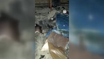 Bingöl'de işçi konteyneri yandı... Bir işçi can verdi