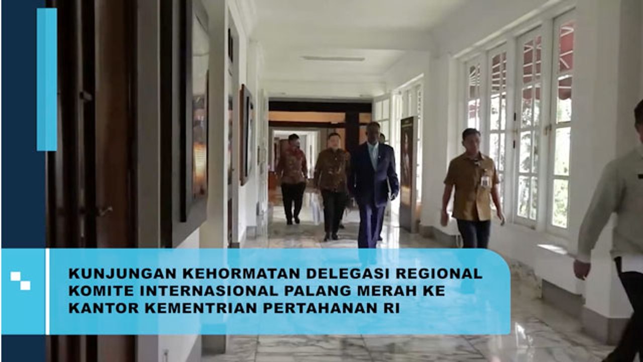 Kunjungan Kehormatan Delegasi Regional Komite Internasional Palang Merah ke Kantor Kementerian Pertahanan RI