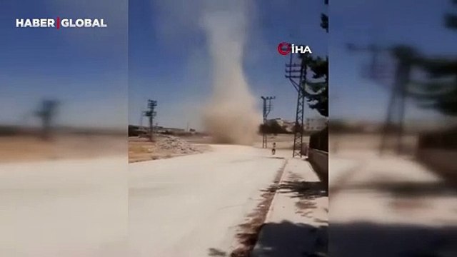 Mardin’de oluşan hortum cep telefonu kamerasına yansıdı