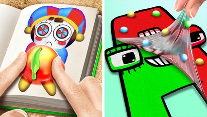 Alphabet Lore VS Digital Circus Paper Game Book ️ *Best Paper Crafts Ideas and puzzles*