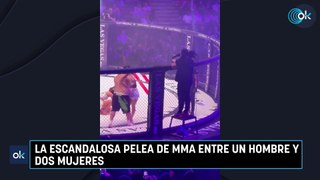 La escandalosa pelea de MMA entre un hombre y dos mujeres