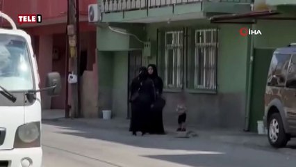 Adana'da dilenci kadınlar birbirine girdi! Terlik ve çantalarla vurdular