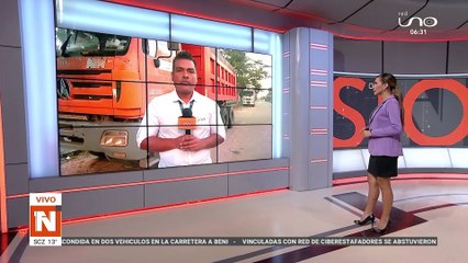 scz UM camion con 130 paquetes de droga