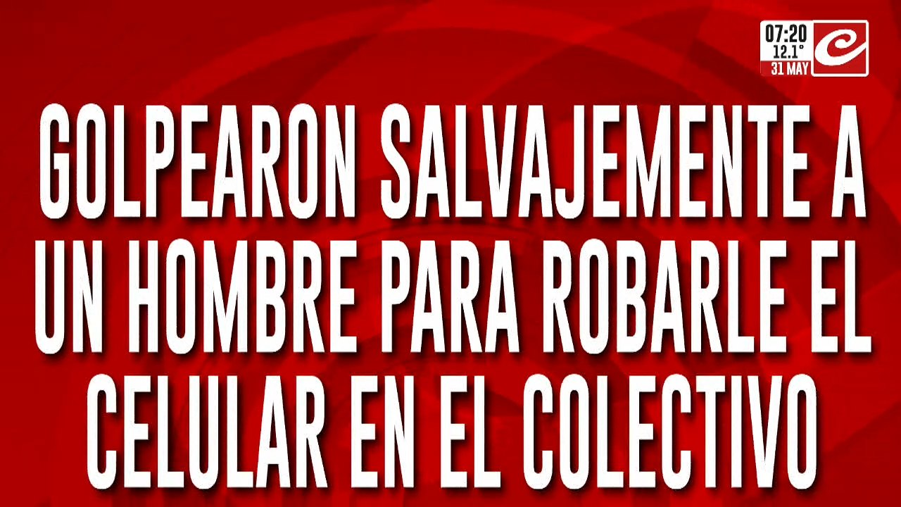 Ocho delincuentes lo golpearon salvajemente para robarle el celular