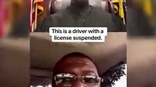 Homem aparece dirigindo em audiência sobre carteira de motorista suspensa
