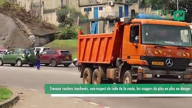 [#Reportage] Libreville : travaux routiers inachevés, non-respect du code de la route, les usagers de plus en plus en danger