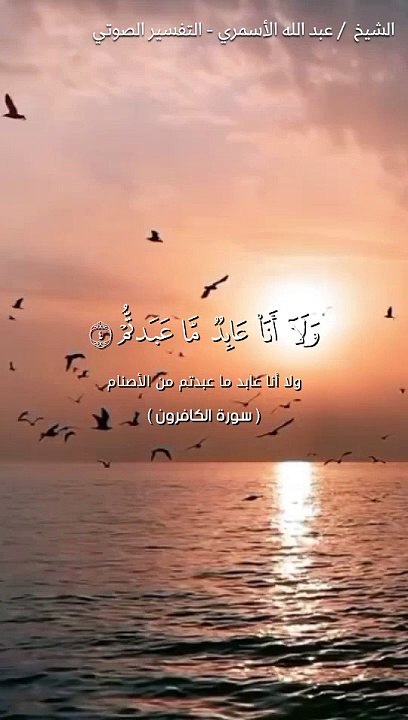 تفسير [ولا أنا عابد ما عبدتم (4) ]  سورة الكافرون