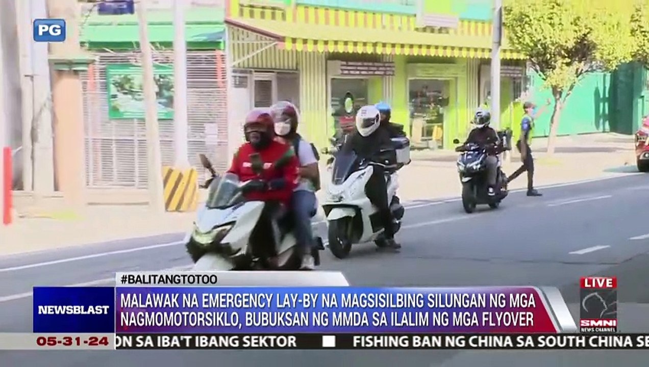 Malawak na emergency lay-by na magsisilbing silungan ng mga nagmomotorsiklo, bubuksan ng MMDA
