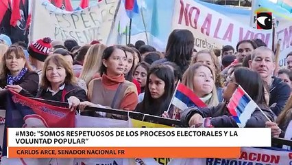 #M30: "Somos respetuosos de los procesos electorales y la voluntad popular”