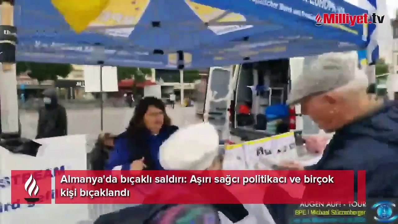 Almanya'da bıçaklı saldırı! Aşırı sağcı politikacı ve birçok kişi bıçaklandı