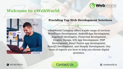 Top Mobile App and Web Development Experts in Indore - eWebWorld