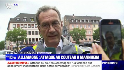 Download Video: Agression à l'arme blanche en Allemagne: un policier parmi les blessés