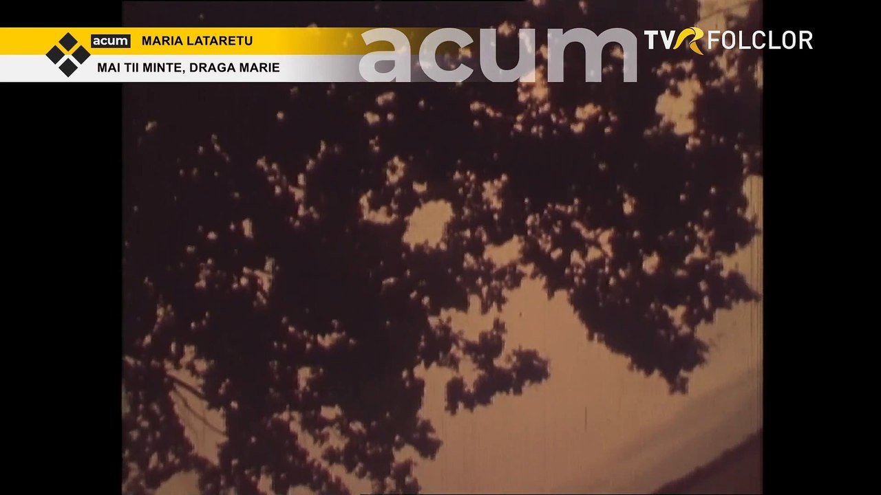 Maria Lataretu - Mai tii minte, mai, draga Marie (arhiva TVR)