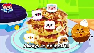 Waffle Song with Five Marshmallows Waffles Recipe Food Songs for Kids Waffle Time JunyTony