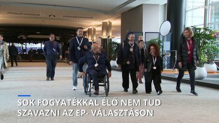 Sok fogyatékkal élő nem tud szavazni az EP-választáson