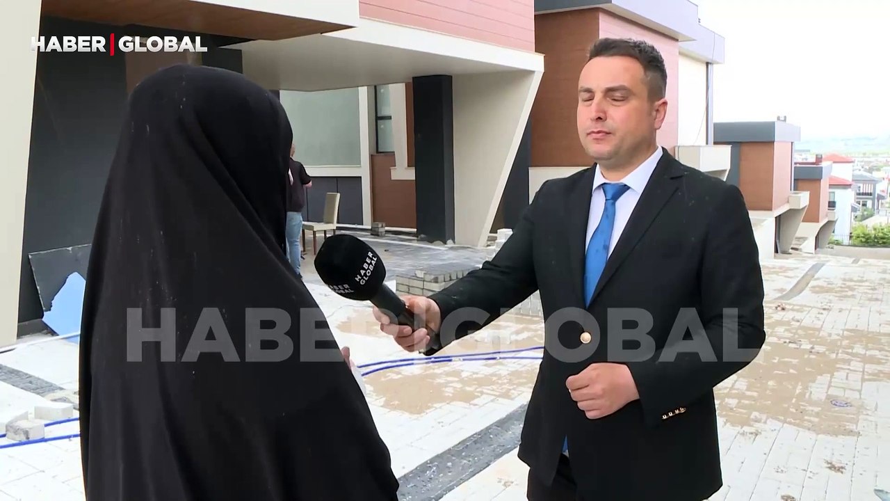 Ankara'da bir sitede komşusunun saldırısına uğrayan çarşaflı kadın Haber Global'e konuştu