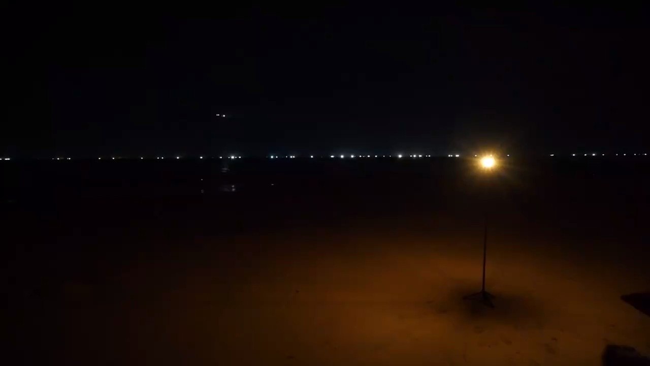 alone at the beach night