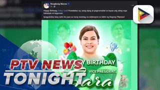 PBBM greets VP Sara Duterte on her birthday