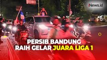 Kota Bandung Dipadati Bobotoh yang Gelar Konvoi Usai Persib Raih Gelar Juara Liga 1