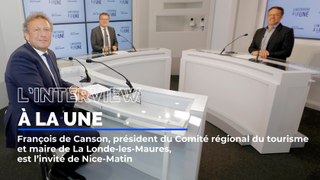 François de Canson, président du Comité régional du tourisme est l'invité de L'Interview à la une