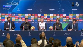 Rueda de prensa de Carlo Ancelotti, Nacho Fernández y Luka Modric antes de la final de Champions League ante el Dortmund