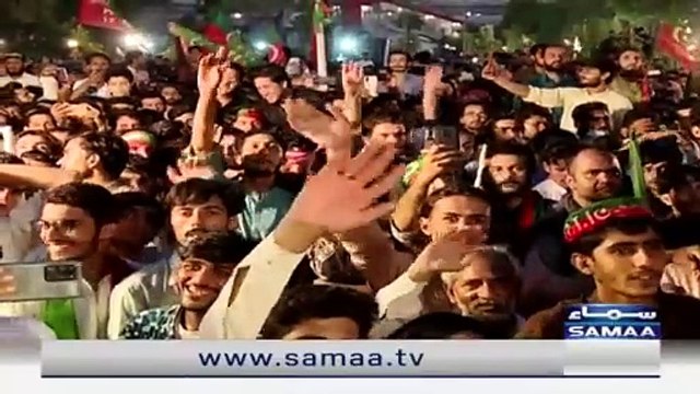 PTI Liaquat Bagh Jalsa in Rawalpindi l PTI Chairman Imran Khan Speech SAMAA TV 21 Aug 2022_360p