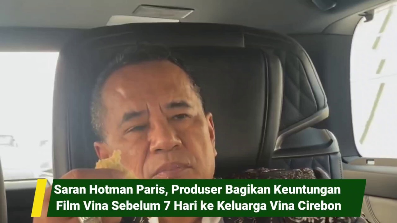 Saran Hotman Paris, Produser Bagikan Keuntungan Film Vina Sebelum 7 Hari ke Keluarga Vina Cirebon