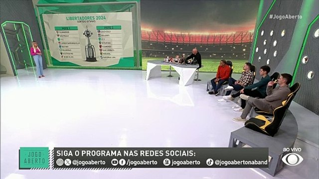 Debate Jogo Aberto: Duelo de brasileiros nas oitavas da Libertadores? Veja palpites para o sorteio