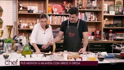 Filé-mignon à milanesa com arroz à grega | Band Receitas
