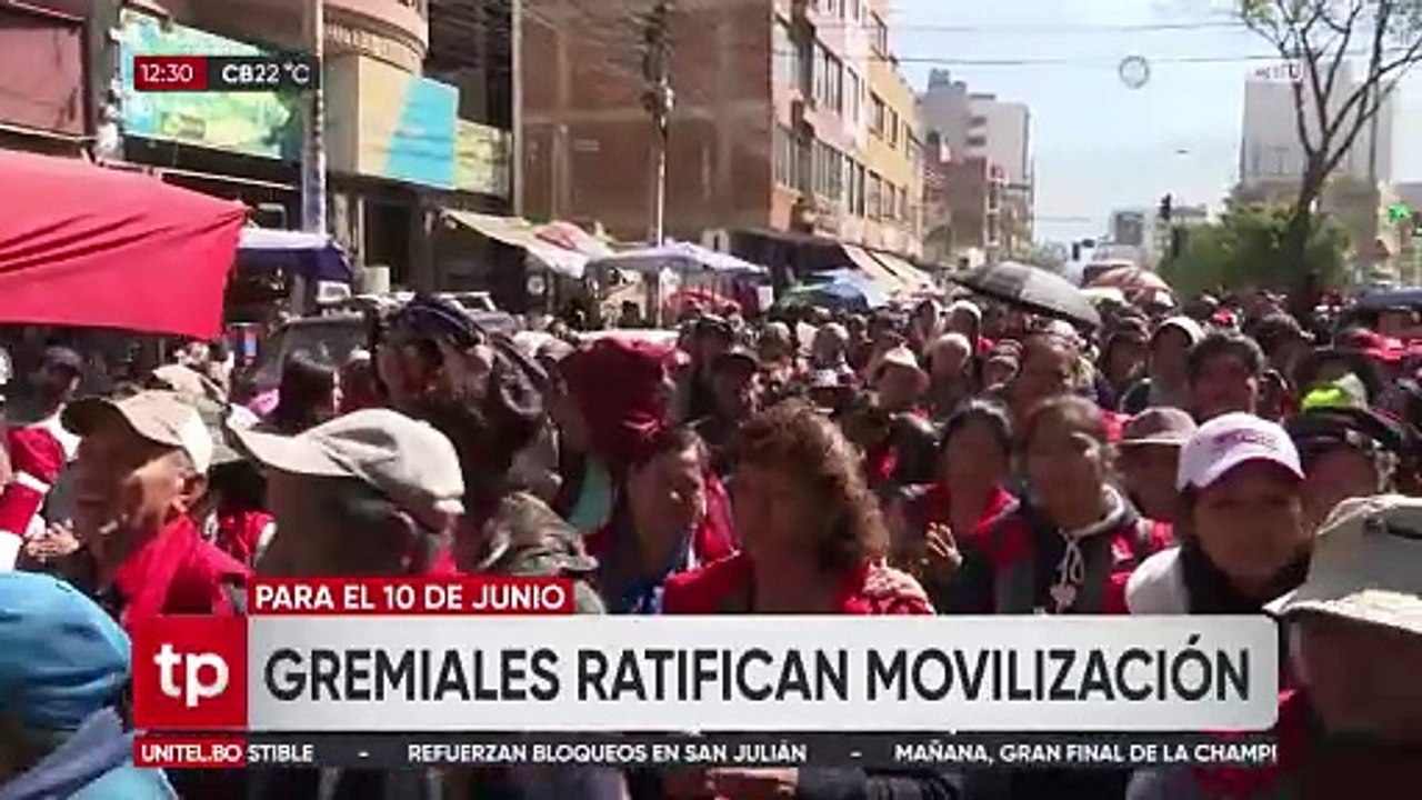 Gremiales ratifican nuevas movilizaciones para el 10 de junio sino son convocados a dialogar