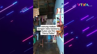 VIRAL Warung Menyimpan Nuansa Hutan Bak Film Harry Potter